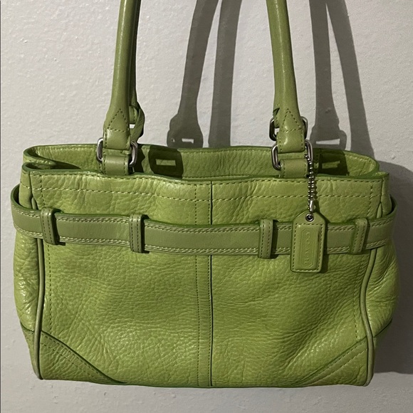 Coach Hampton Satchel Y2K Pebbled Leather Shoulder Bag - Picture 8 of 11